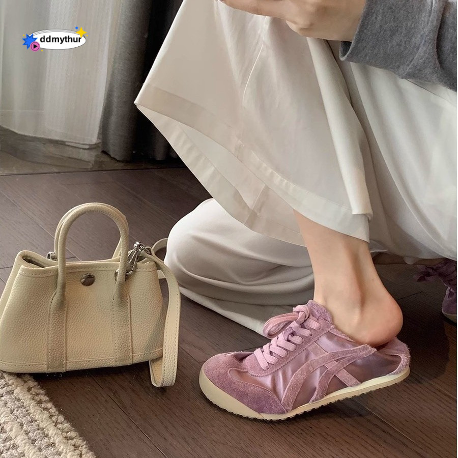 True leather training women's silk 2025 spring new item, versatile color blocked Forrest Gump shoes, casual sports jogging shoes ddmythur