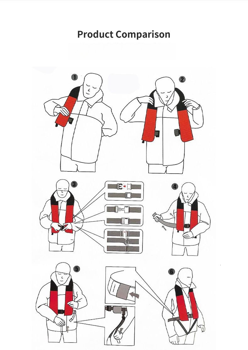 New Automatic Inflatable Life Jacket Professional Adult Swiming Fishing Life Vest Swimwear Water Sports Swimming Survival Jacket
