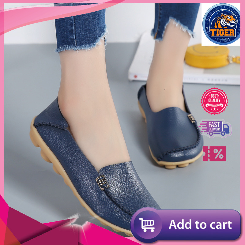 Ddmytiger Four Seasons New Casual Mom S Little White Two Layer Cowhide Nurse Comfortable Large Size Women Shoes Outdoor Shoes