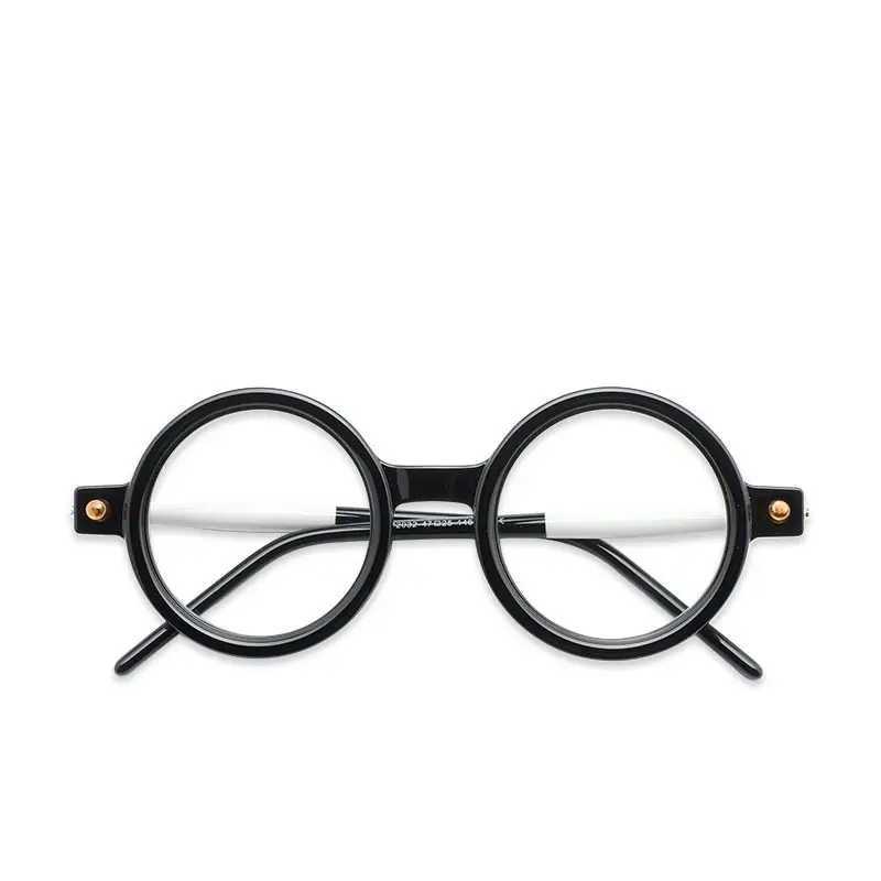 Shatar Coarse Framed Reading Glasses For Men And Women Big Framework Artistic Retro Large Round Frame Anti Blue Light Glasses W250513