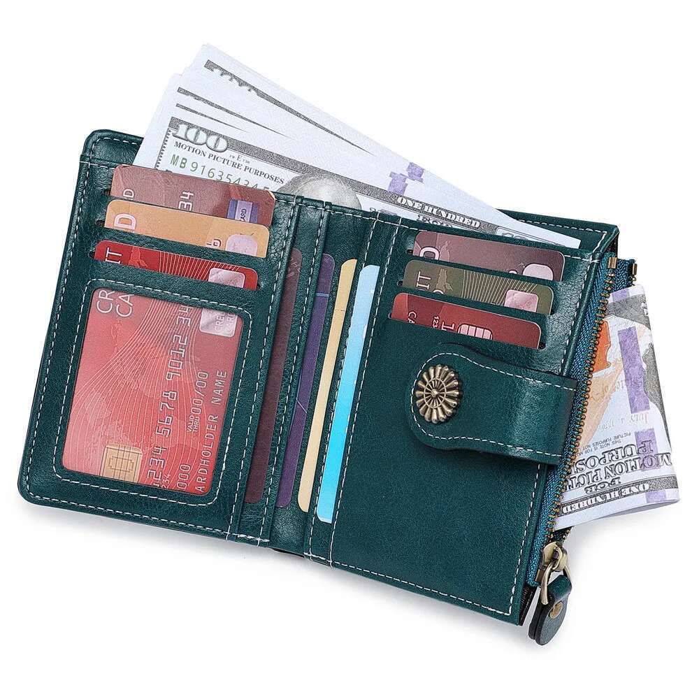 Women's Short Wallet, Simple Plain Pu Clutch Casual Trendy Holder, Multifunctional Coin Card Bag For Daily Use
