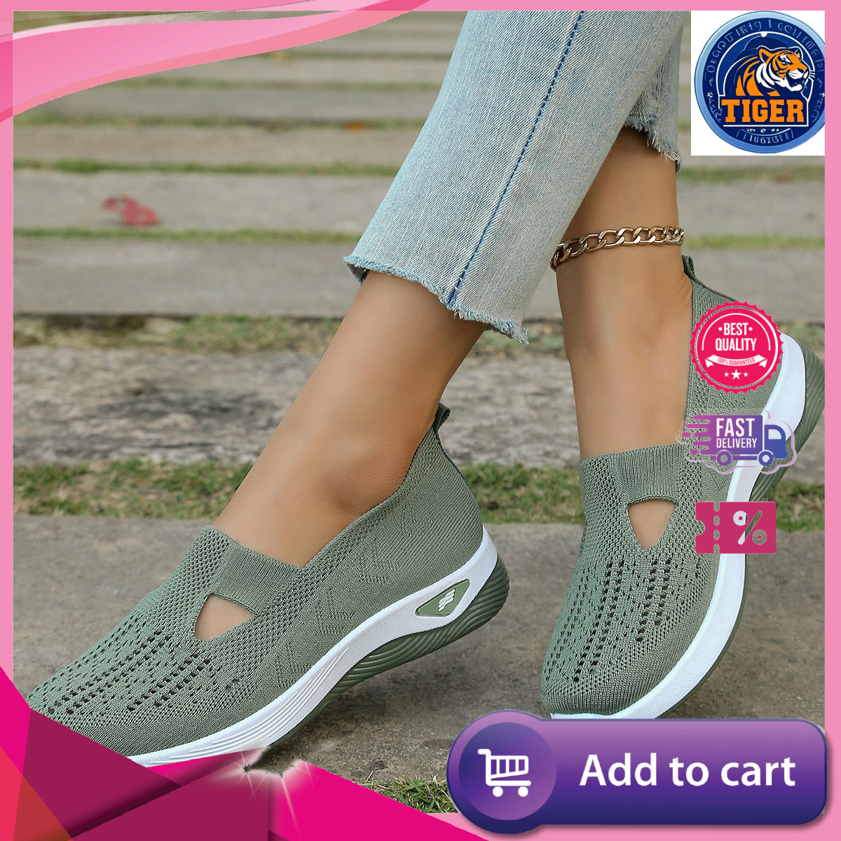 Ddmytiger Fashion Soft Soled Comfortable Hollow Summer Anti Slip Breathable Casual Mesh Shoes Outdoor Shoes