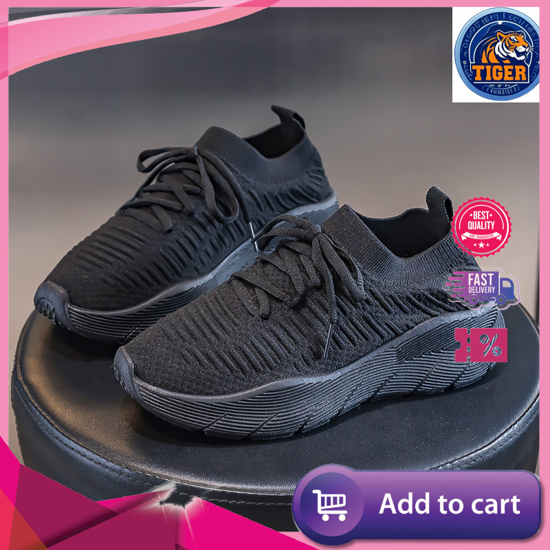 Ddmytiger Spring Summer Flyknit Running Sports Leisure Shoes Breathable Men S And Women Low Cut Socks F Outdoor Shoes