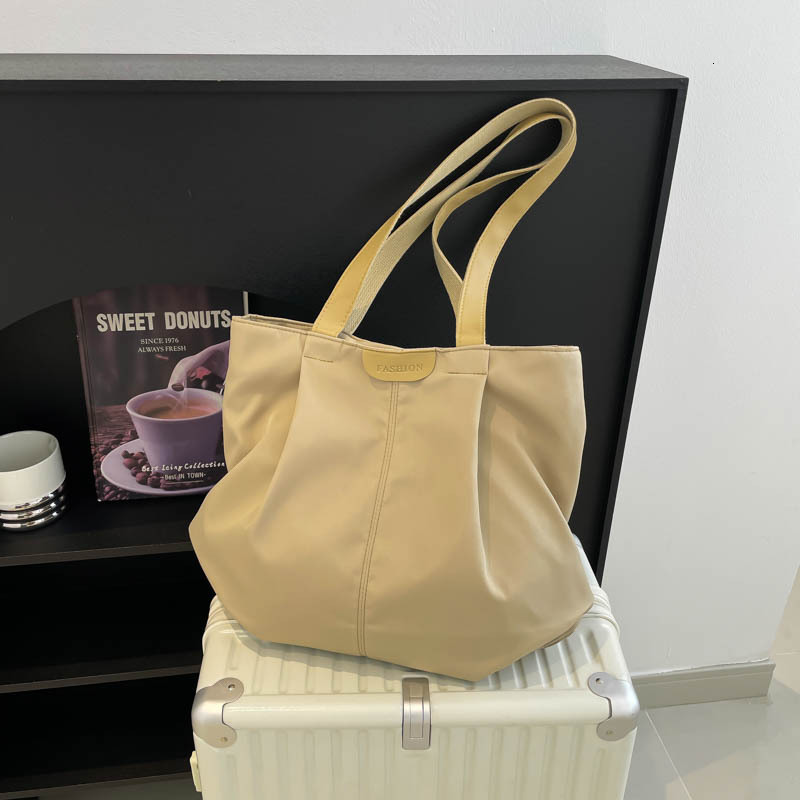 Free Delivery Designer Bag Capacity Women's Fashionable Waterproof Oxford Handheld Single Shoulder Large Casual Versatile Simple Cloth Bag Luxury