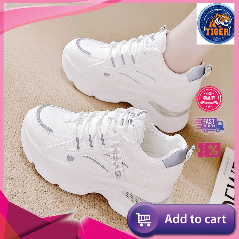 Ddmytiger Dad Women S New Soft Bottom Anti Slip Versatile Fashion Comfortable Sports And Leisure Shoes With Increased Height For Outdoor Shoes