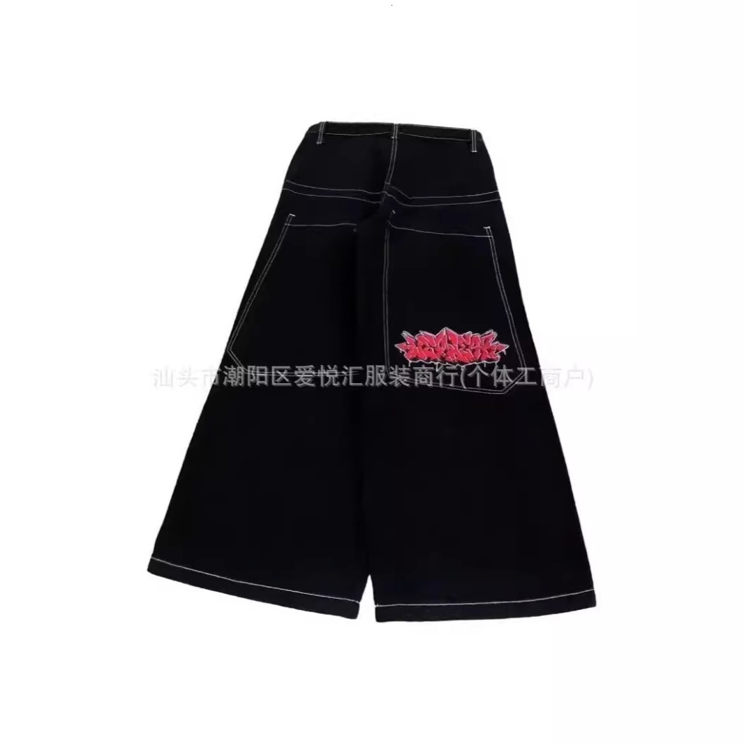 Vintage Full Rhinestone Sequin Jeans Y2K Clothes Men Women Harajuku Hip Hop Sequined Vintage Jeans Low Waist Wide Leg Trousers 250409