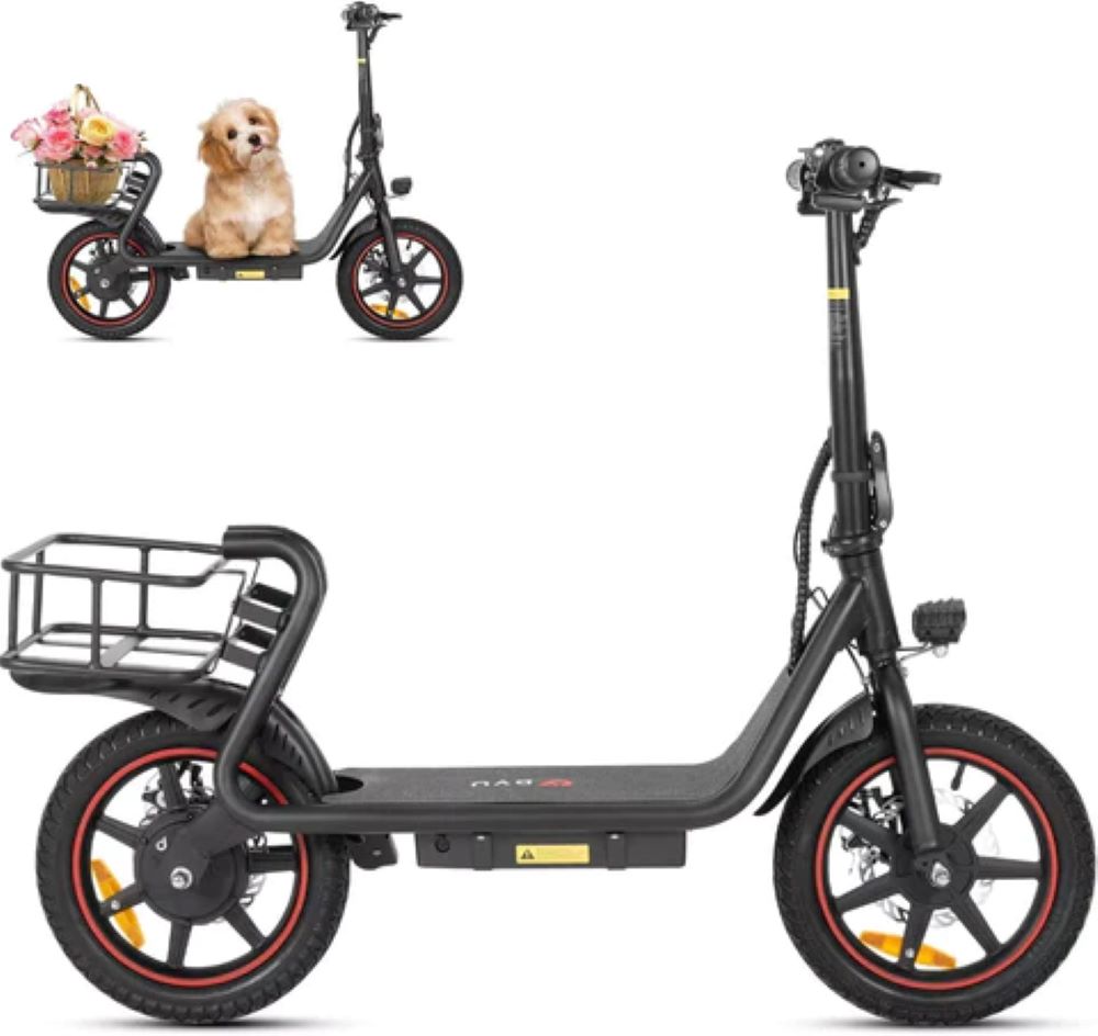 UK STOCK DYU C4 Electric Scooter for Adults 14 inch 250W Folding E-Scooter with Seat 36V 10Ah 25kmh speed