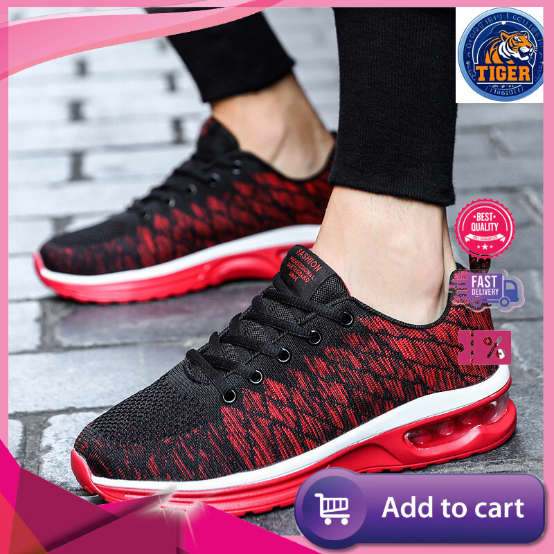 Ddmytiger Men S Mesh Air Cushion Shock Absorbing Running Soft Soled Sports Shoes Summer Oversized Breathable Travel For Outdoor Shoes