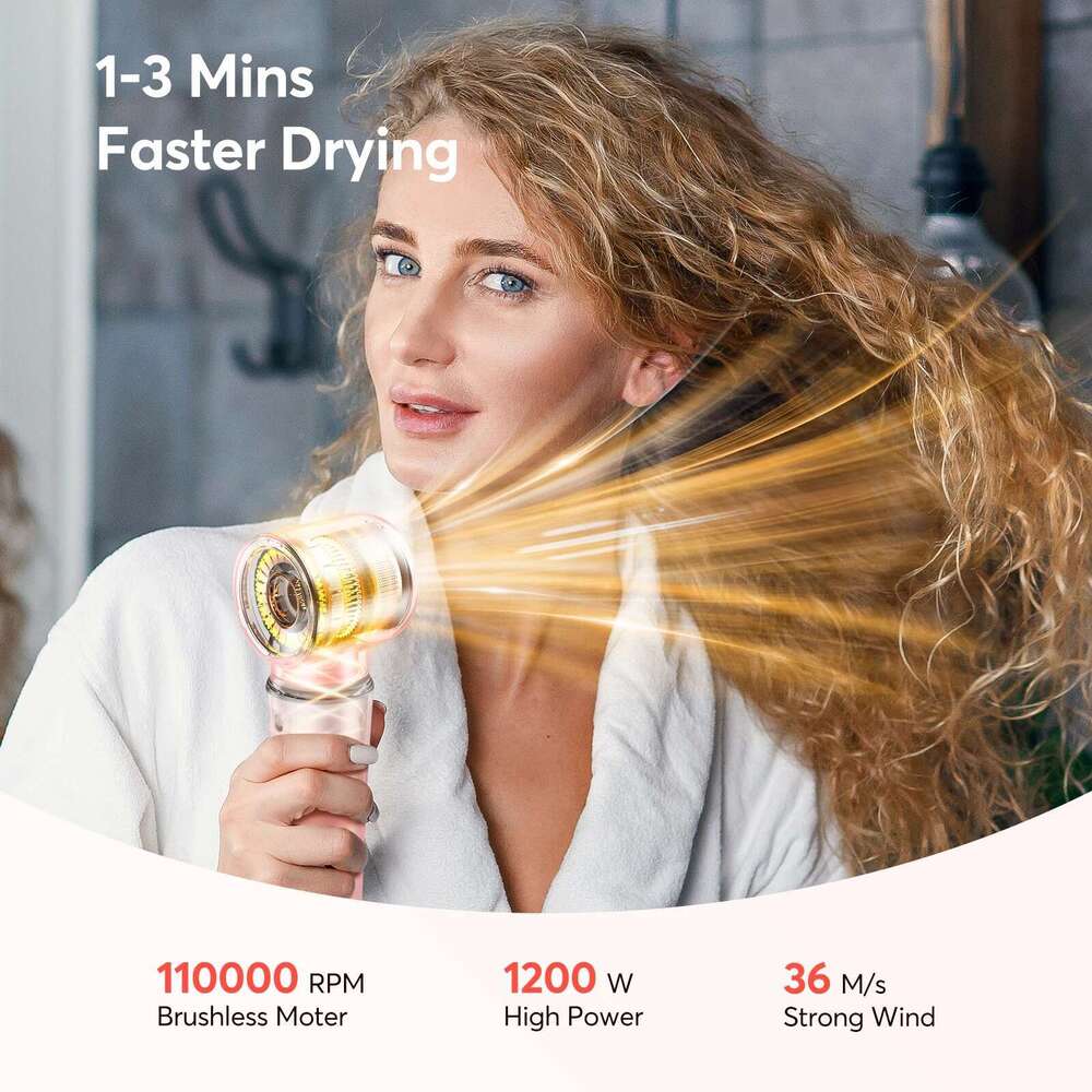 5 In 1 Dryer,Multi Styling Tool,Straightener & 32Mm Curling 300 Million Negative Ions Hair Care 1-3 Mins Quick Drying Gifts