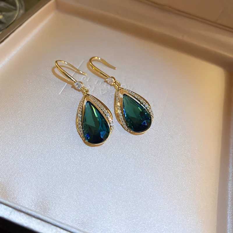 Blue Color Temperament Drop Earrings Fashionable Plastic Drop Earrings Wedding Party Accessories Wholesale Y250510