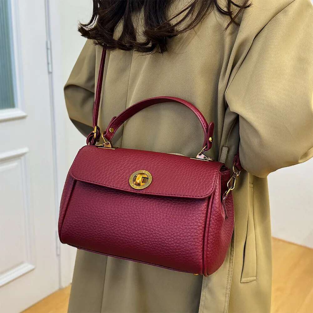 Ladies Chic Hobo Vintage PU Leather Crossbody Versatile Top Handle Large Capacity Small Handbag Women's Shoulder Bag