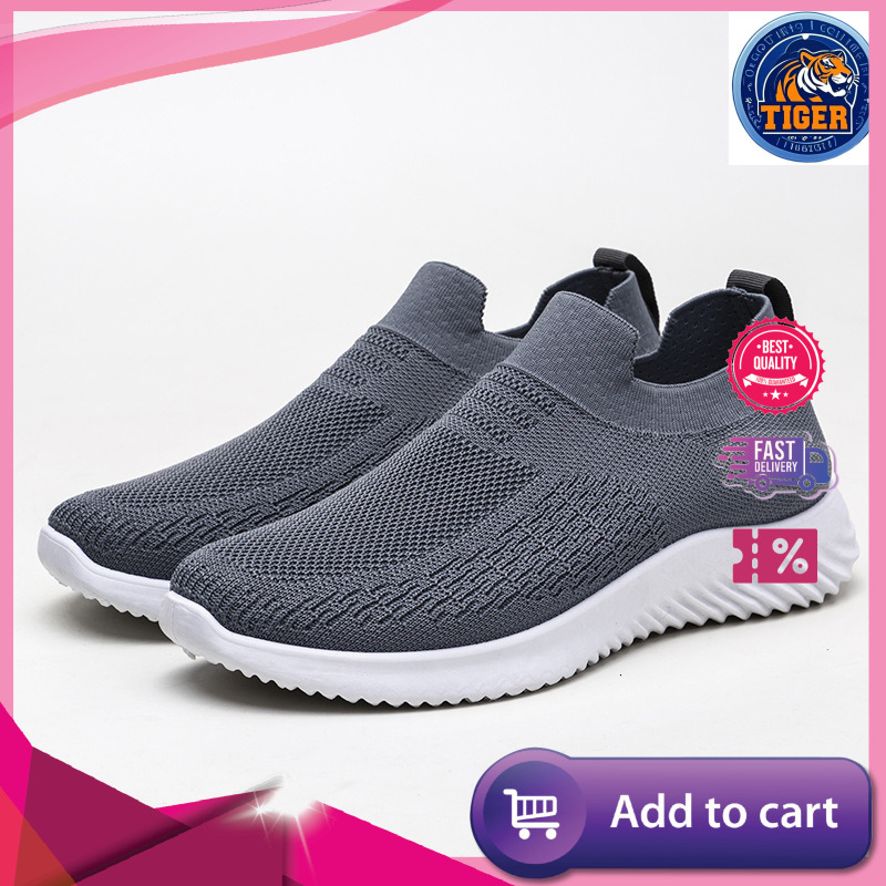 Ddmytiger Men S With One Foot Lazy Student Fly Woven Mesh Surface Shallow Mouth Sports Shoes Breathable Lightweight Running Casual Trendy Outdoor Shoe