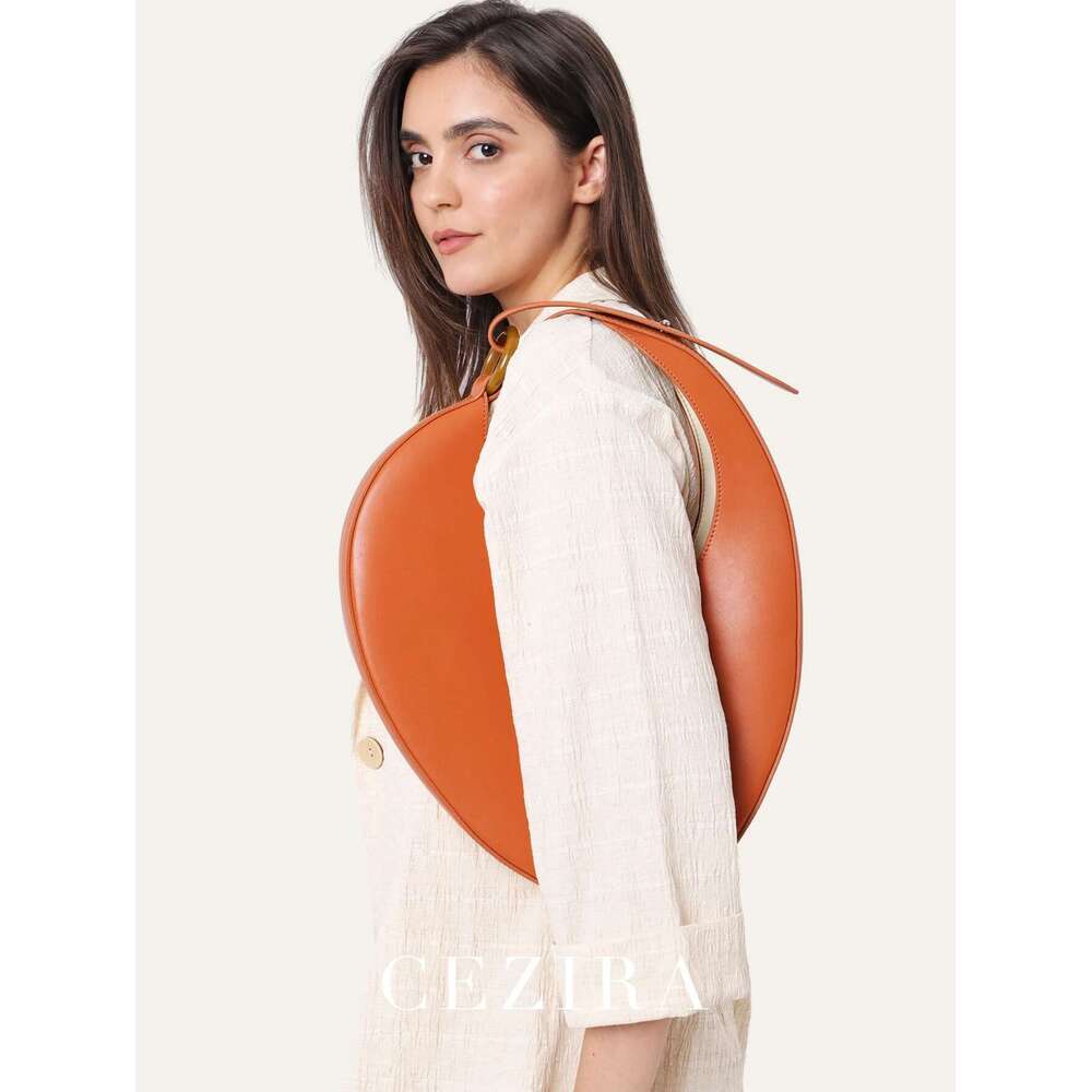CR Niche Women Handbag Top-Handle Single Strap Shoulder Hobo Bag Irregular Shape Fashion Chic Underarm Purse