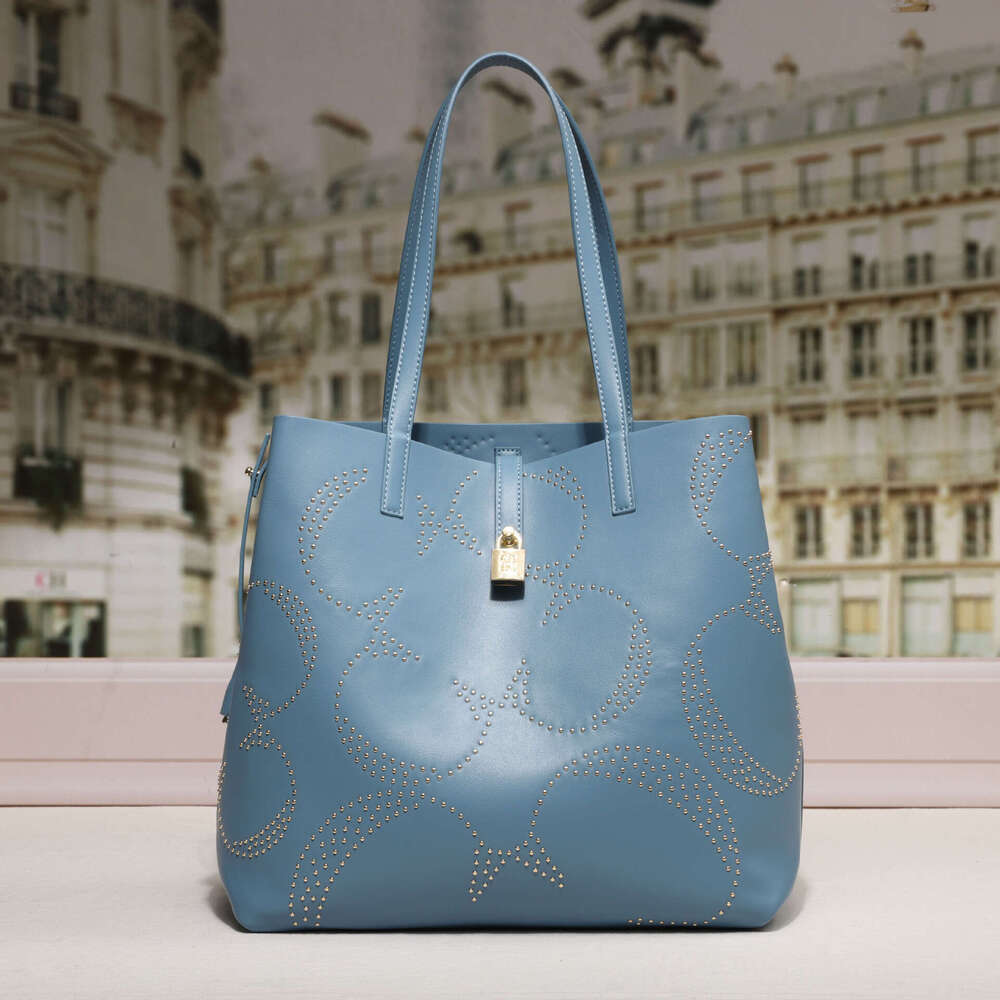 CHHC Fashion Classic Solid Color Women's New Bucket Large Capacity PU Material Business Party Shoulder Bag