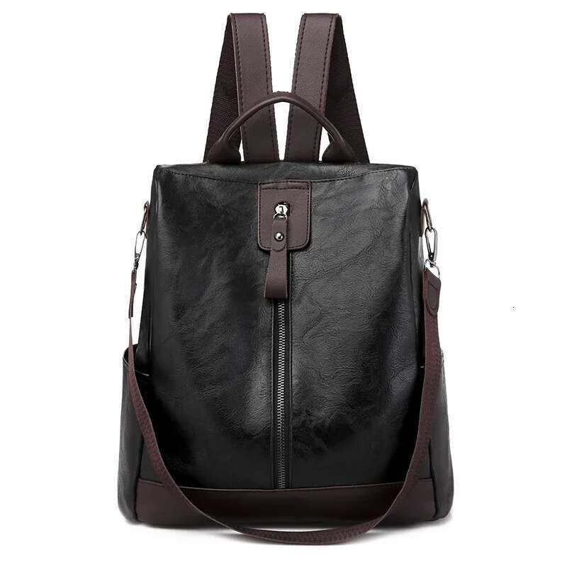 Designer Bag 2025 Multi-Function Women's Soft PU Leather Backpack Large Capacity School Bags For Girls New Fashion Female Bagpack Mochila Luxury 