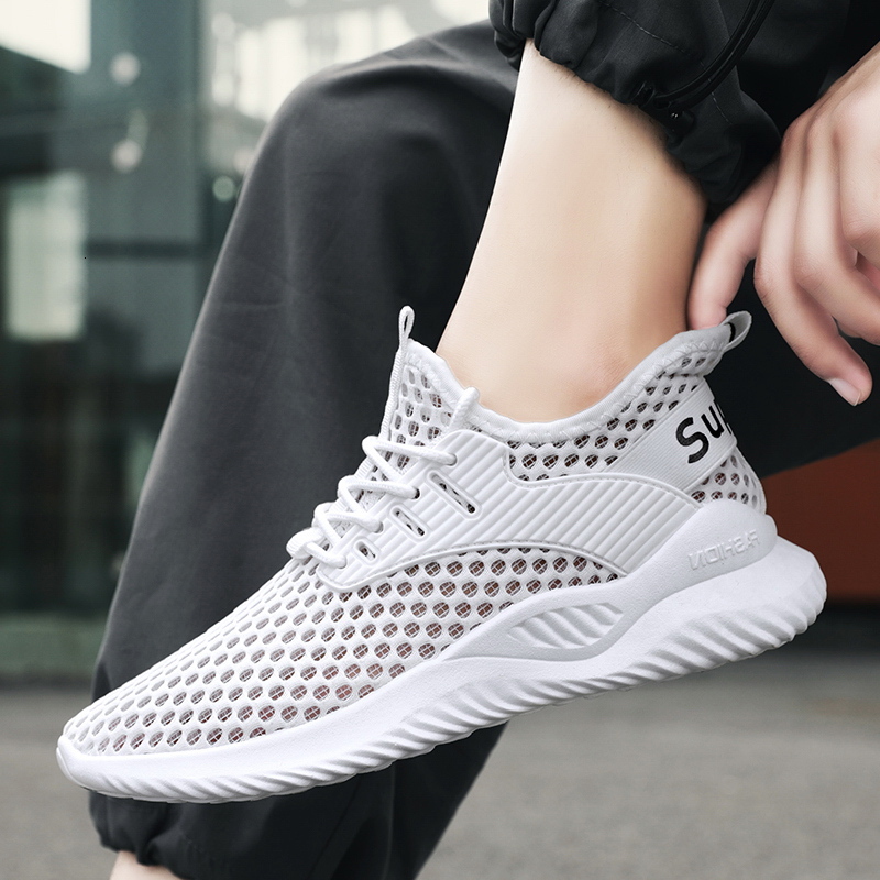 Men S New Summer Thin Sports Travel Casual With Casual Shoes Large Mesh Hollow Air Conditioning Trendy Shoes Ddmysaturn