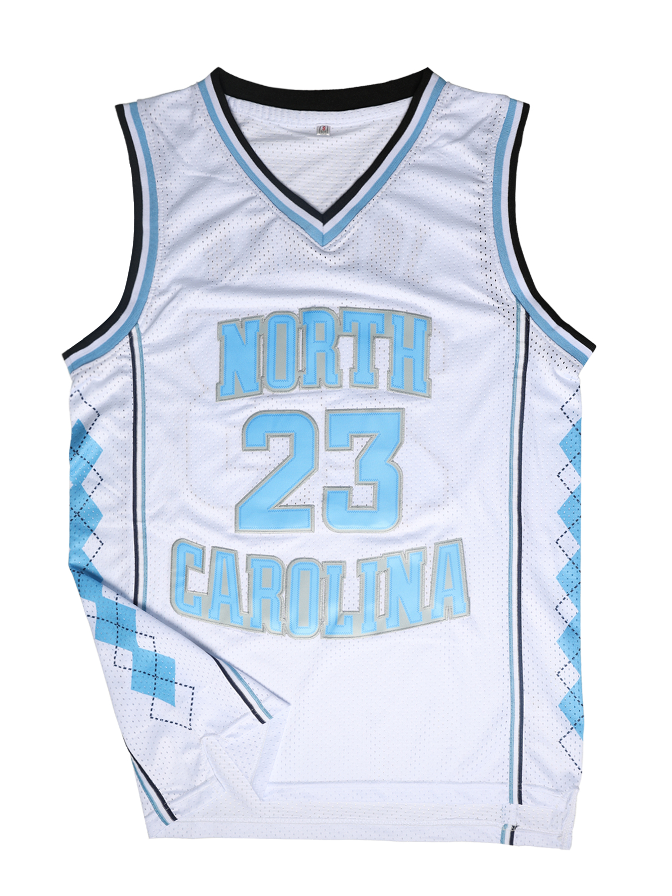 North Carolina 23 Young 11 Likemike Laney Men's Multi-colored skyblue Basketball Jerseys, Polyester Knit Fabric, Breathable Stitched Casual Sport