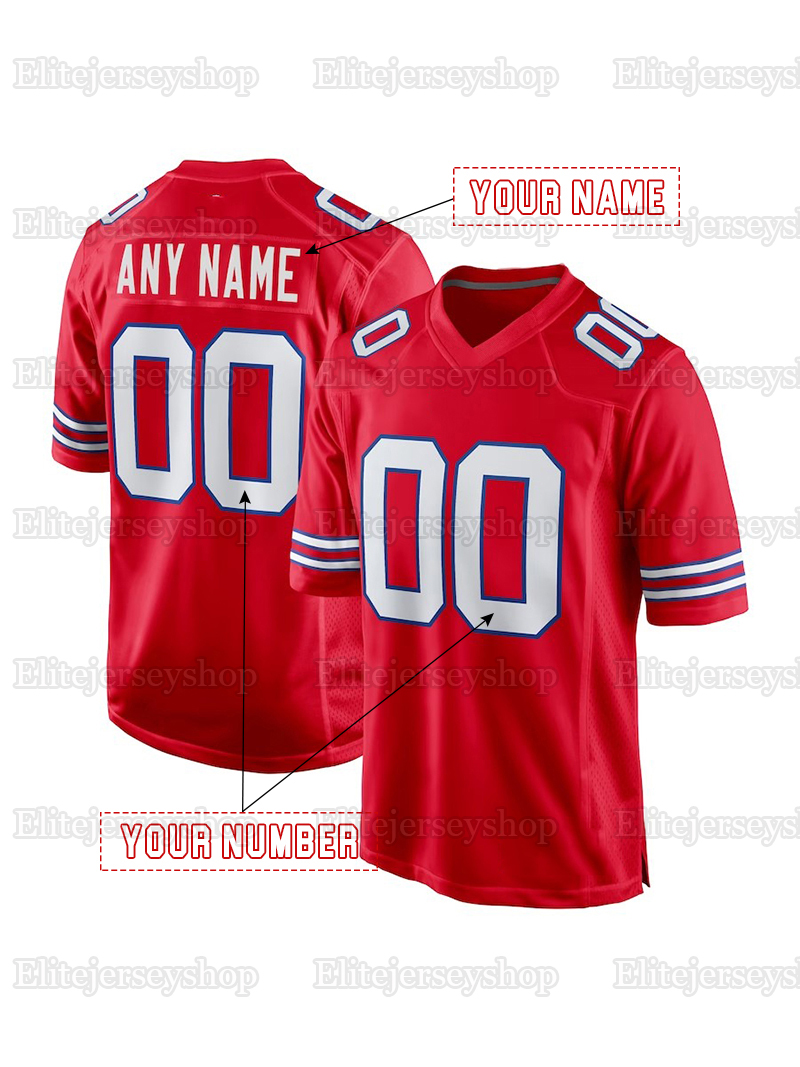 Custom Football Jerseys Josh 17 Allen 2025 Joey Bosa Gabriel Davis Miller James Cook Terrel Bernard Rasul Douglas Dawson Knox Beasley O Dalton Kincaid