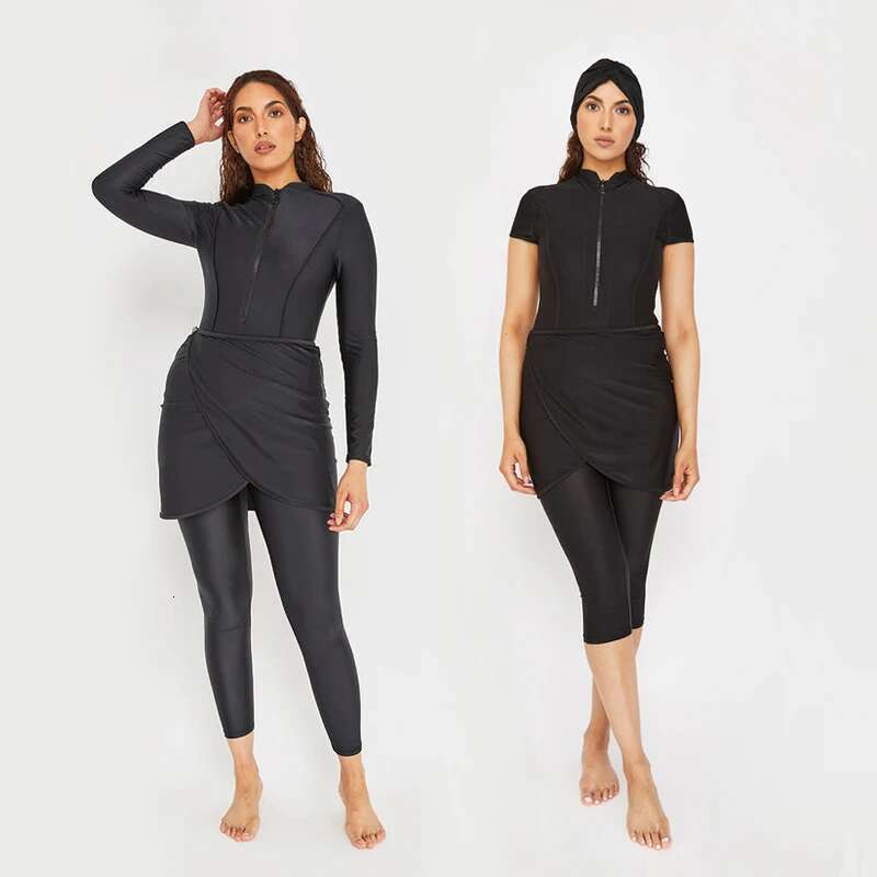 3Pcs New Design Modest Burkini Femmes Muslim Islamic Swimming Suit Swimwear Women Swimsuit