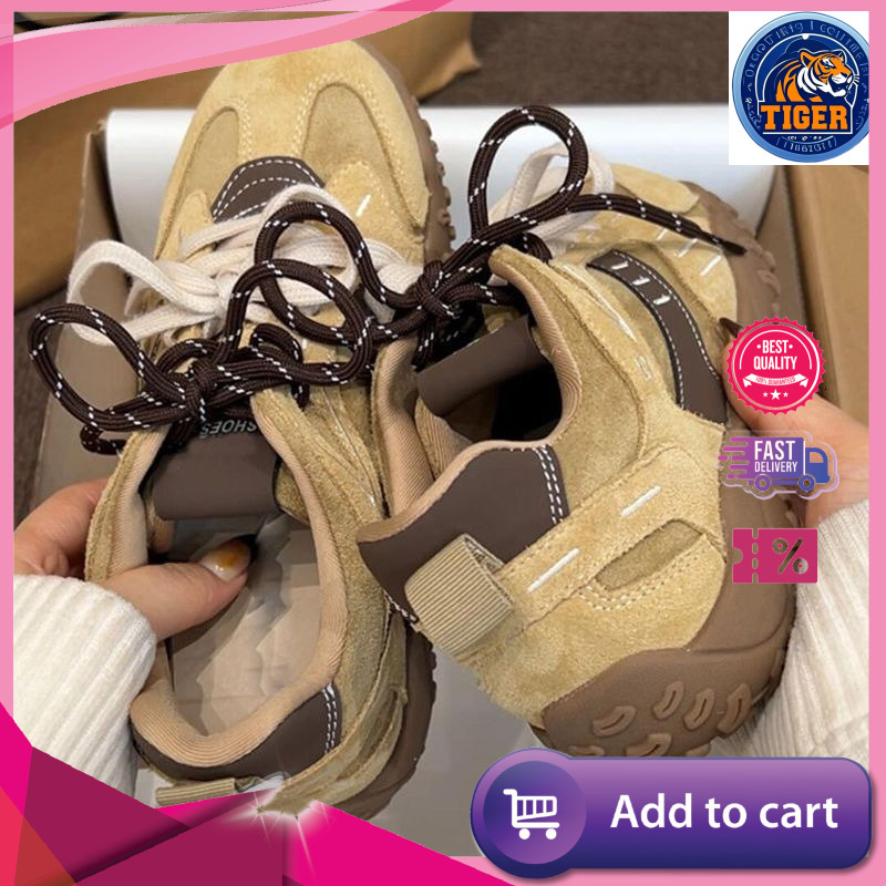 Ddmytiger Spring New Comfortable Breathable Fashionable Casual Forrest Gump Thick Soled German Training Versatile Women S Shoes Outdoor Shoes