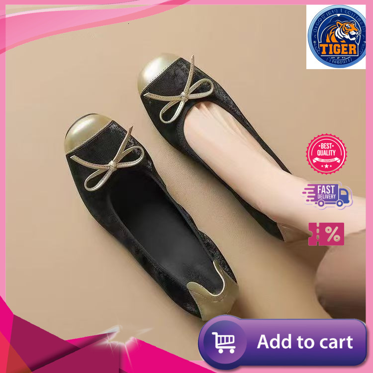 Ddmytiger French Flat Bottom National Summer Ballet New Style Shallow Bow Knot Soft Sole Single Women S Chicken Rolls Shoes Outdoor Shoes