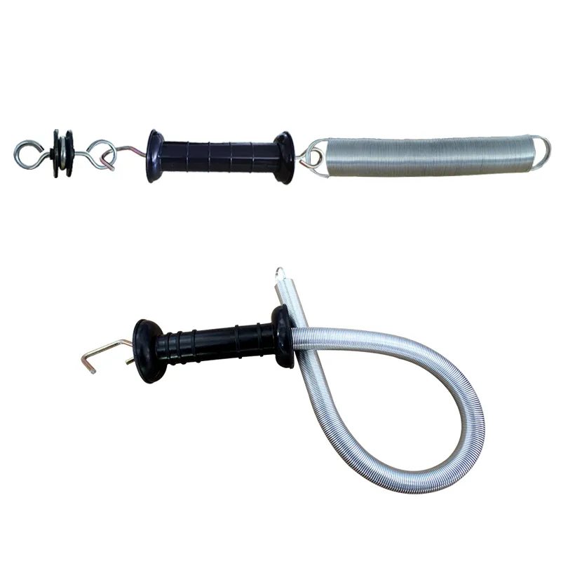 Electric Fence Spring Handle Insulators Ranch Fence Accessories Simple Tension Gate Handle with Spring for Electric Fence
