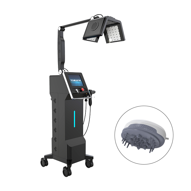 Hot Selling 7 in 1 650 nm Hair Growth Machine High Frequency Electrotherapy and Ozone Comb Stimulate Scalp Help Hair Regrowth Face Care
