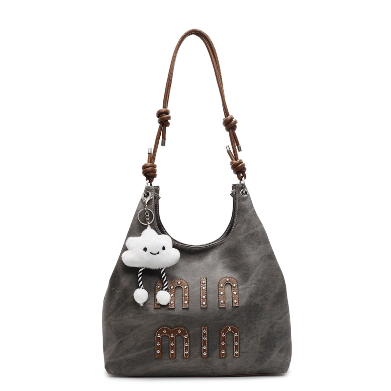 Designer Bag Luxury Bag Trendy Studded Cloud Pendant Tote Large Capacity Women S Crossbody Alphabet Rivet For Daily Chic Shoulder Bag Free Shipping