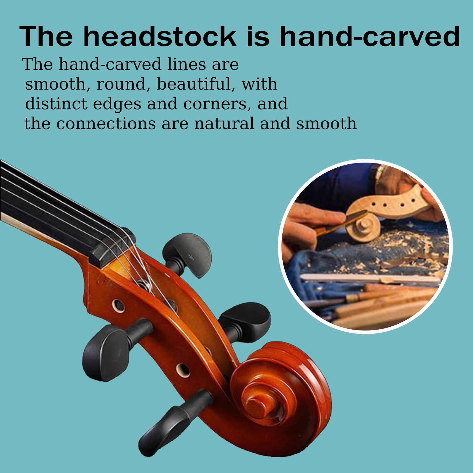 Delicate Entry-Level Cello Made from Premium Natural Wood - Perfect Tone Quality