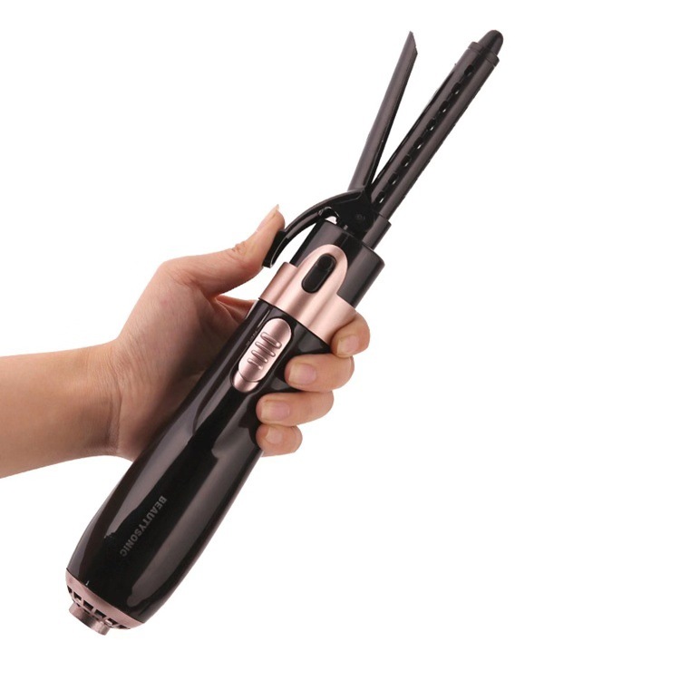 Multifunctional Hot Air Comb With Four In One Negative Ion Dry And Wet Hair Dryer Straightener Curling Iron And Blow Dryer Comb