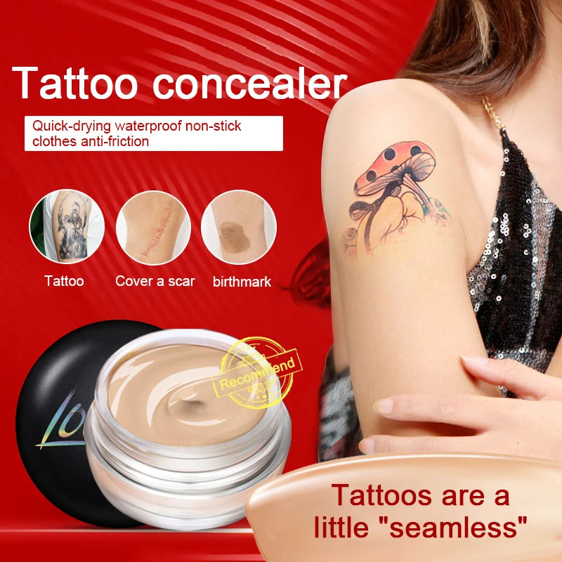Two-color tattoo concealer waterproof and sweat-proof to cover birthmarks and scars long-lasting concealer foundation cream 250512