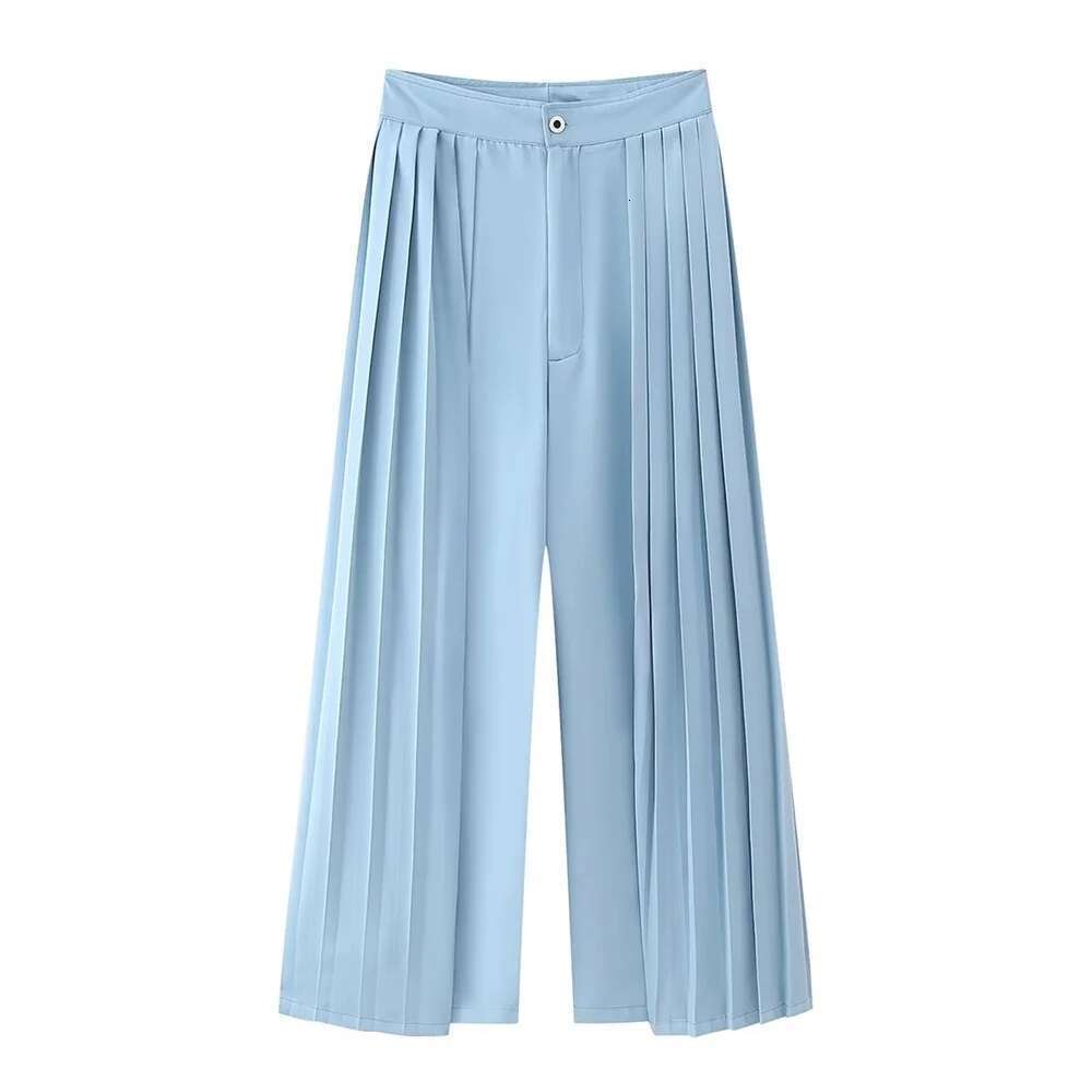 Women's Fashion New Unique and Elegant Wrinkled Suit&Pant Set