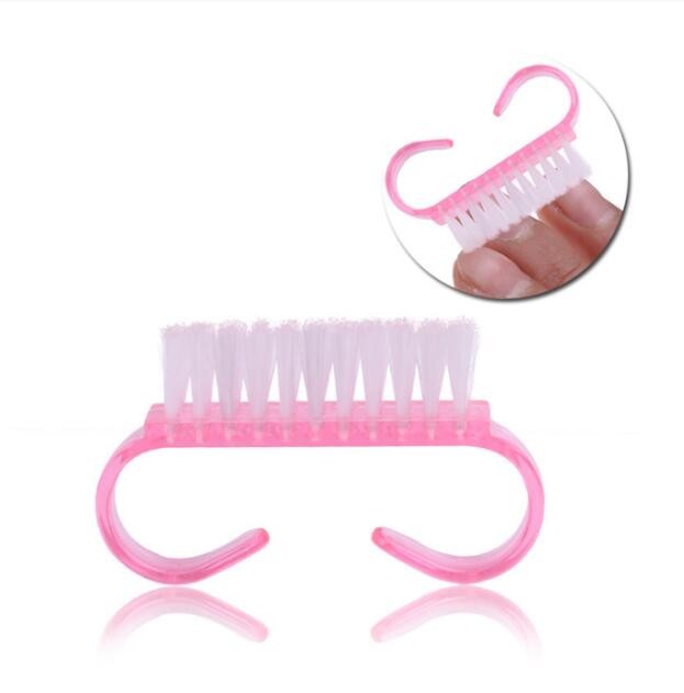 Nail Polish Cleaning Brush, Dust Brush Small Cowhorn Brush Nail Polish Removal Nail Dust Brush