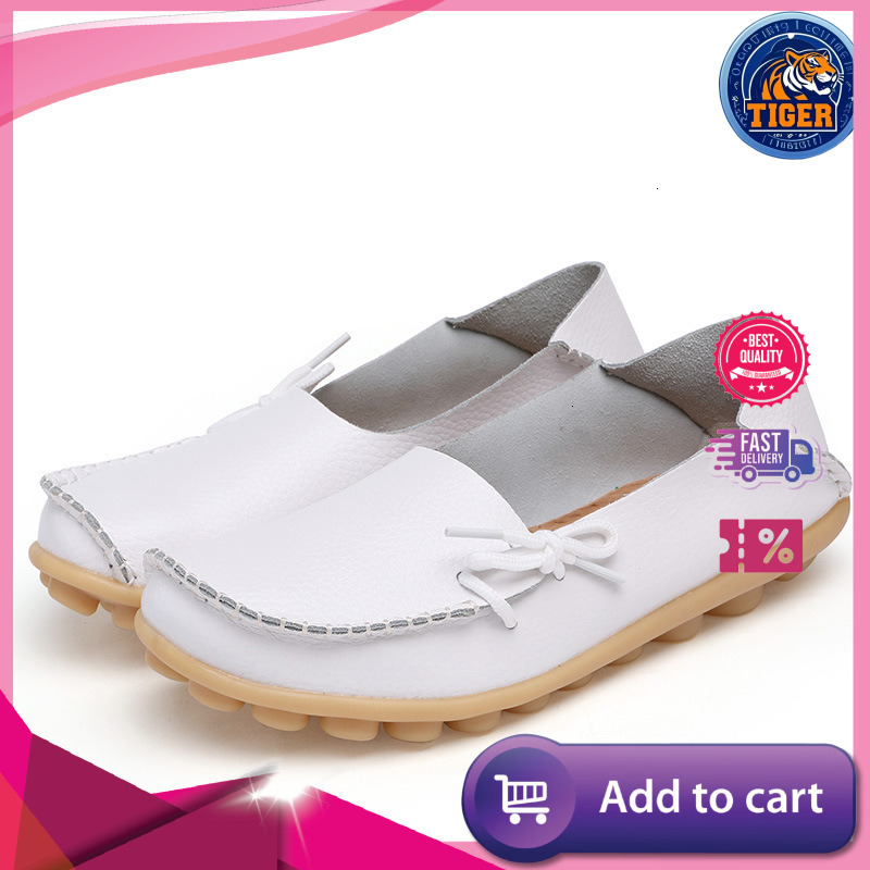 Ddmytiger Oversized Two Layer Cowhide Mother S Single Perforated Comfortable Dou Women Shoes Nurse Outdoor Shoes