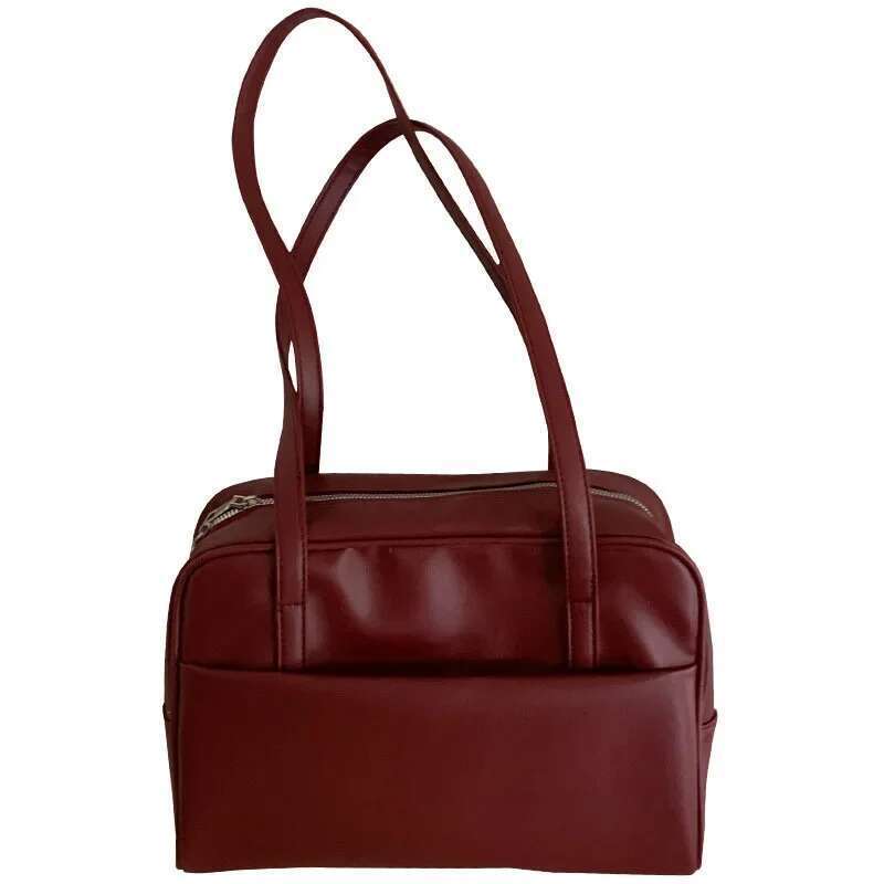 Korean Style Large Capacity Single Shoulder Women's Versatile Vintage Underarm Autumn 2024 New Arrival Tote Bag