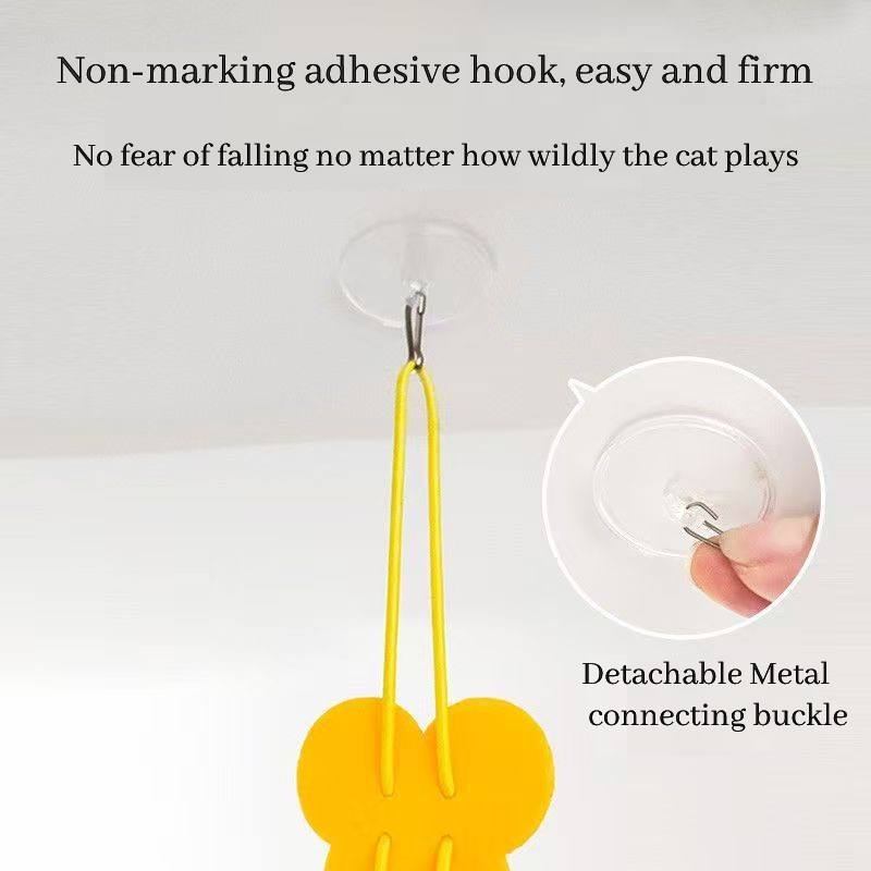 Elastic Swinging Pet Toy for Cats Easy-to-Hang Interactive Playtime Accessory