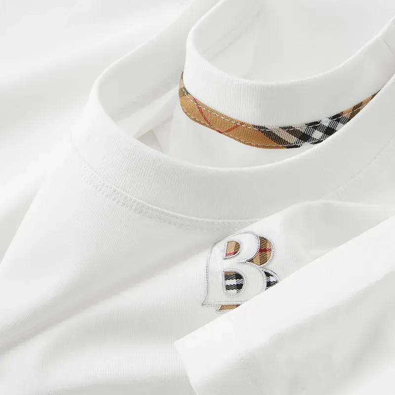 Summer 2025 new Designer men's T-shirt - pure cotton Women's short-sleeved checkered print Letter Print Designer men's and Women's Youth Trend M-4XL