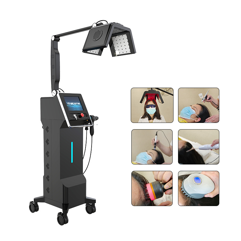 Hot Selling 7 in 1 650 nm Hair Growth Machine High Frequency Electrotherapy and Ozone Comb Stimulate Scalp Help Hair Regrowth Face Care