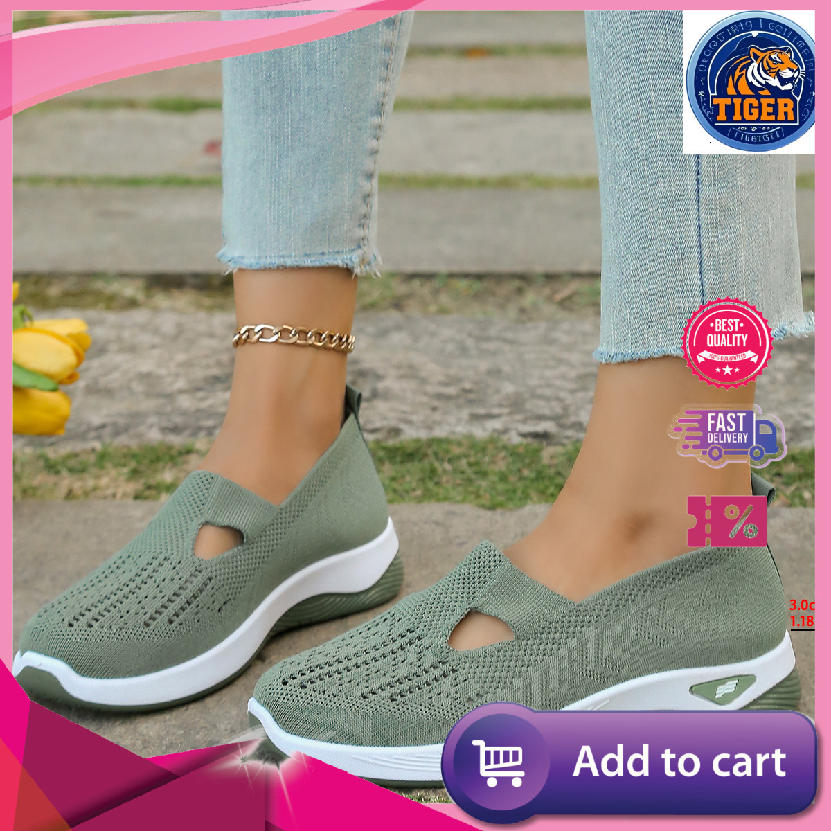 Ddmytiger Fashion Soft Soled Comfortable Hollow Summer Anti Slip Breathable Casual Mesh Shoes Outdoor Shoes