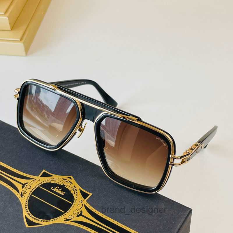 Men Women Designer Sunglasses GRAND LXN EVO 403 Metal Minimalist Retro h Collection sunglasses New design Masonry Cut Edge Original Box Free shipping