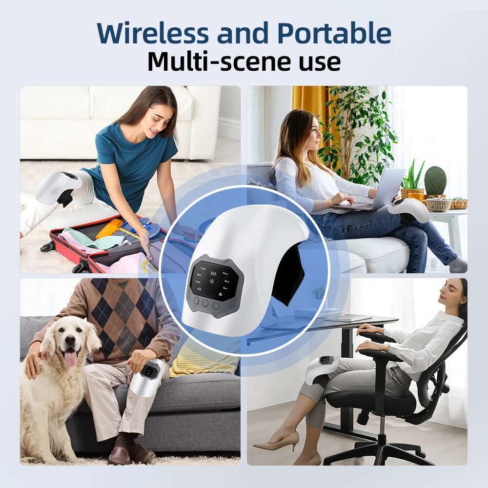 Smart Hot Compress Relaxing Infrared Heating Vibration Knee Pain Relief Elbow Shoulder Massager