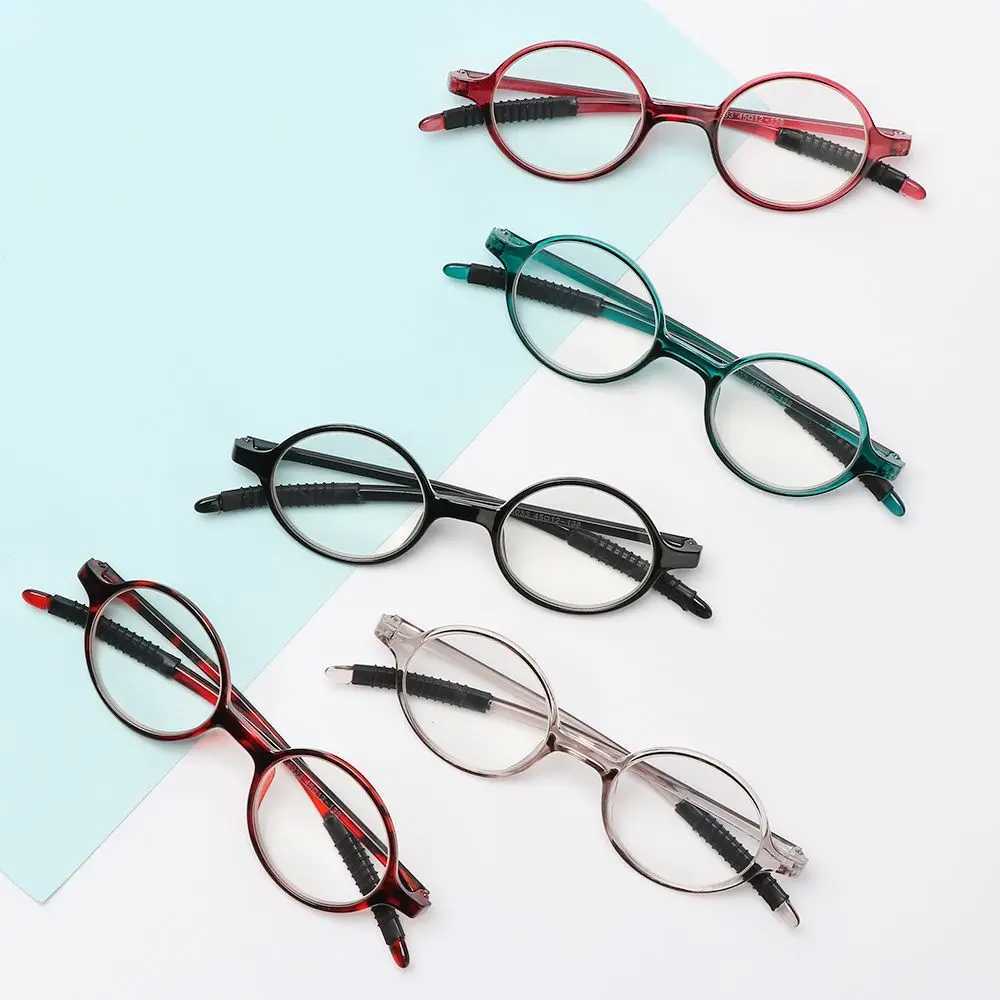 Fashion Women Reading Glasses Men Vintage Round Stylish Frame Presbyopia Eyeglasses Ultralight Hyperopia Eyewear +1.0 +4.0 W250513