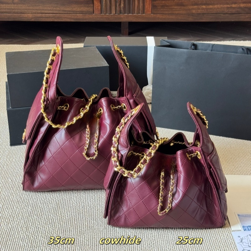 designer bag large tote bag totes Bag cowhide fashion shoulder bag luxury brand double letter crossbody bag handbags high quality chain purse Womens vintage 25/35cm