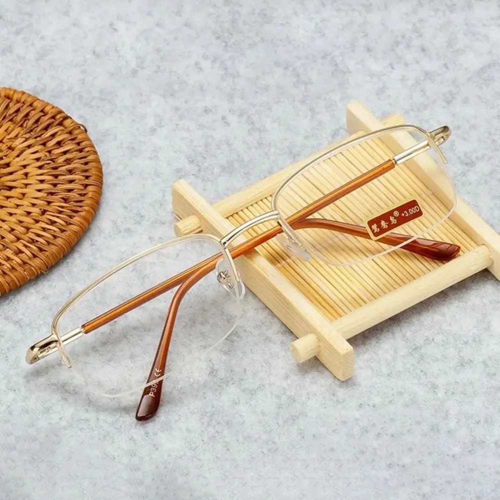 Ultralight Vintage Reading Glasses Women Men Square Metal Presbyopic Eyewear Retro Fashion Magnifying Prescription Eyeglasses W250513