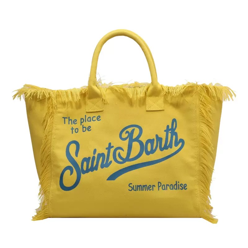 Designer Beach Bags: Large Canvas Denim Handbag with Plush Towel & Tassels - Women's Straw Handbags for Women, hot Tote Bags