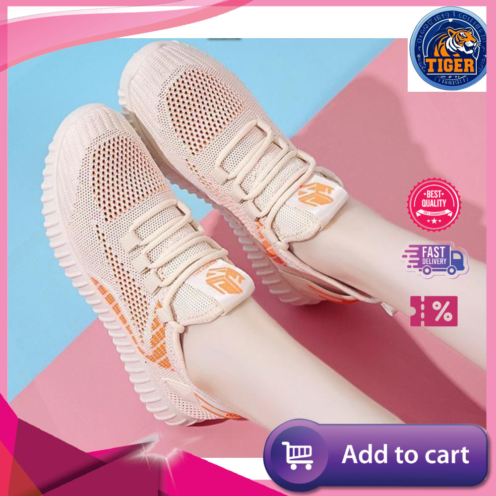 Ddmytiger Spring And Autumn Flyknit Breathable Mesh Sneakers Women S Fashion Versatile Casual Soft Bottom Anti Slipcloth Shoes Outdoor Shoes