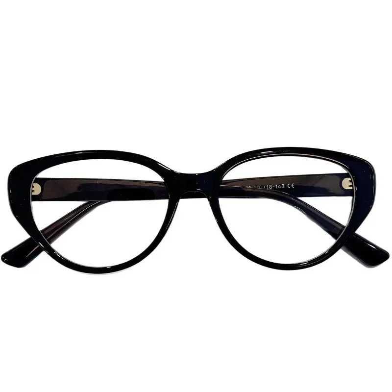 2024 Ultra Light Unisex Transparent Eyewear Fashionable Anti Blue Light Near Sight Glasses Retro Cat Eye Korean Myopia Glasses W250513