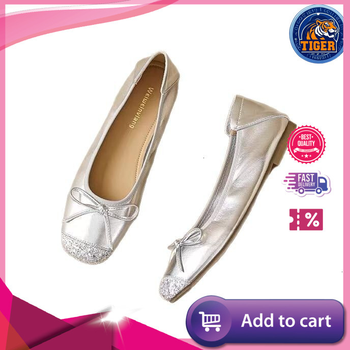 Ddmytiger French Flat Bottom National Summer Ballet New Style Shallow Bow Knot Soft Sole Single Women S Chicken Rolls Shoes Outdoor Shoes
