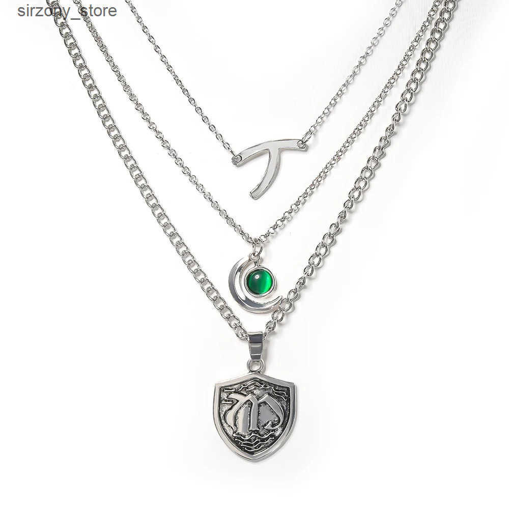 Hope Mikaelson Layered Legacies Necklaces bone Crest Pendant Clavicle Chain Girl Cospaly Jewelry GIft 3 Necklace Set z250513Z1A3