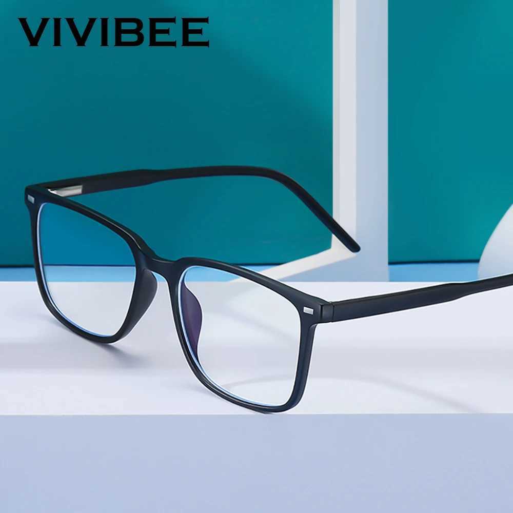 2025 Trending Blue Light Blocking Mens Glasses Gaming TR90 Matte Black Anti Ray Eyeglasses Computer Transparent Fashion Eyewear W250513